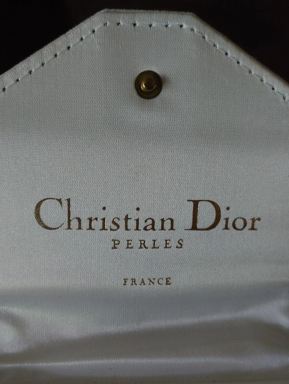 Rare Vintage Christian Dior "Perles" Velvet Jewelry Pouch Set (2 Sizes) - Picture 6 of 16